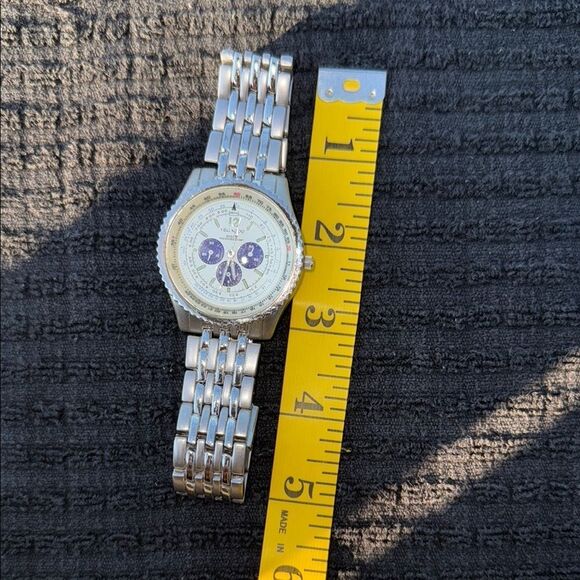 Vellaccio Silver Gold Watch Blue Accents - Picture 5 of 6